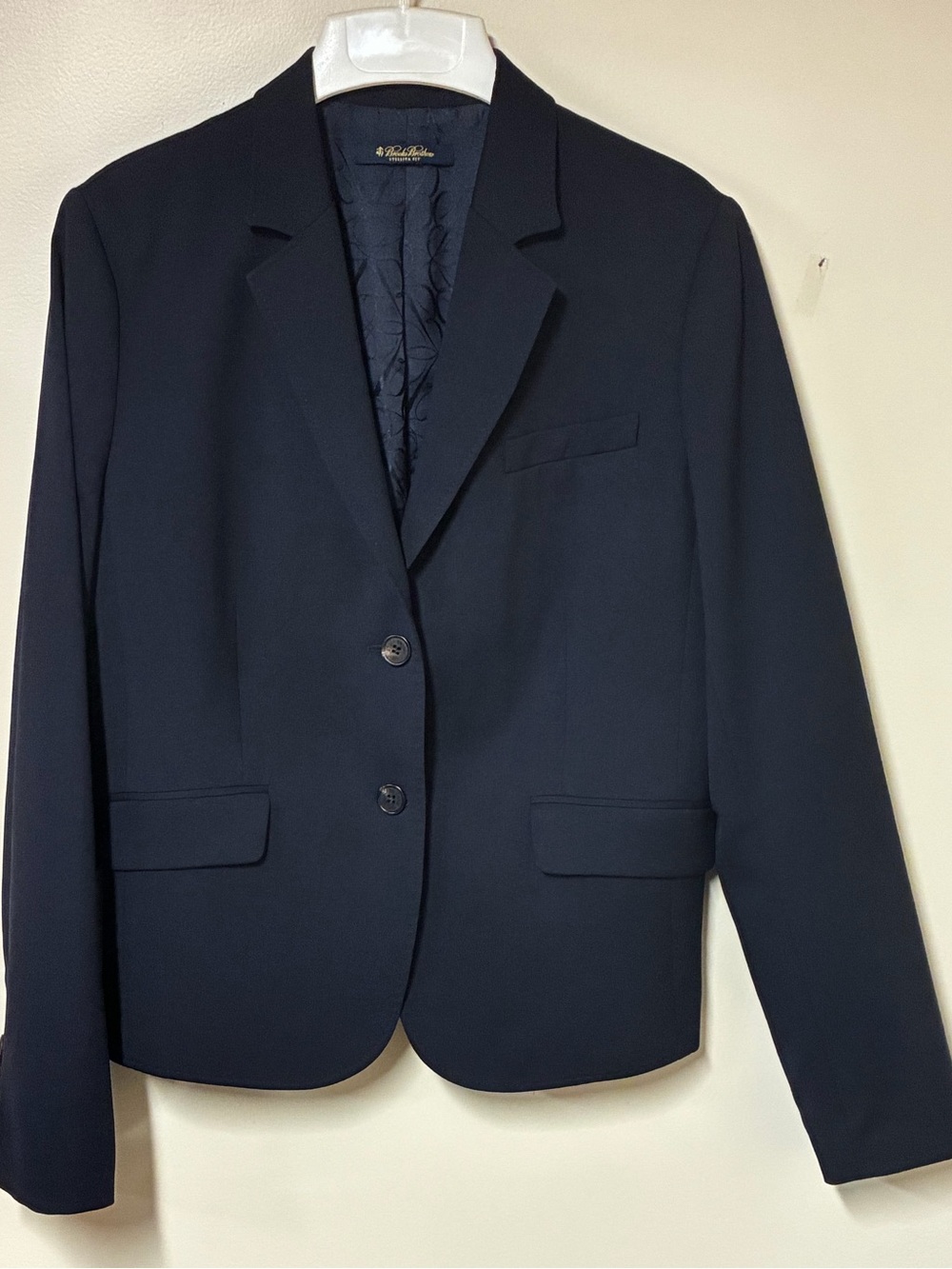 Brooks Brothers Stellita Fit Navy 100% Wool Blazer Women’s Size 10